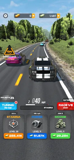 Gameplay screenshot 1 from Highway Overtake - Car Racing - Racing game