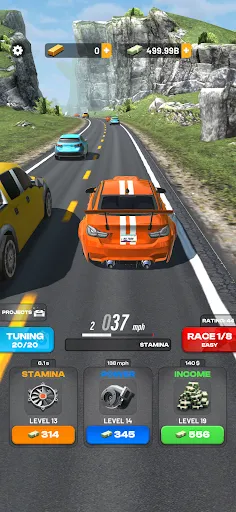 Gameplay screenshot 2 from Highway Overtake - Car Racing - Racing game