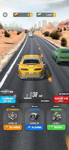 Gameplay screenshot 3 from Highway Overtake - Car Racing - Racing game